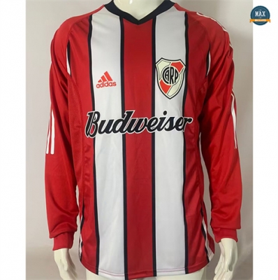 Maillot Retro 2003-04 River Plate Exterieur Manche Longue Double-tier
