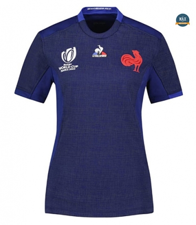 Maxmaillots: Max Maillot Camiseta Francia XV Home Rugby WC23 - MUJER