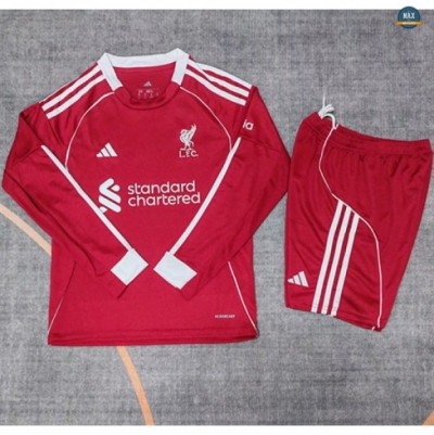 Max Maillot Liverpool Enfant Domicile Manche Longue 2025/26