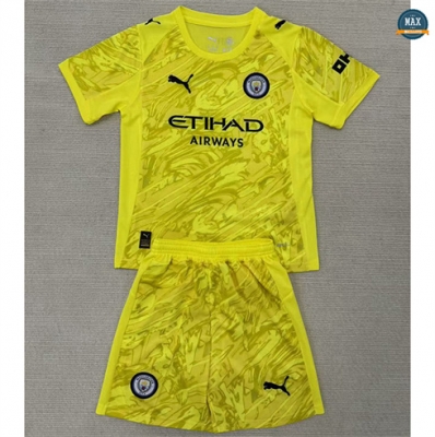 Max Maillots Manchester City Enfant Gardien de but Jaune 2025/26