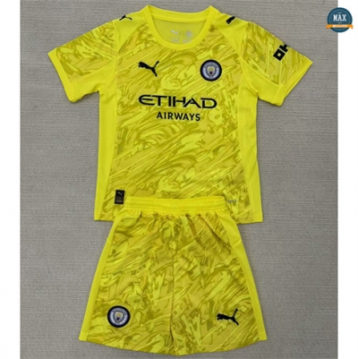 Max Maillots Manchester City Enfant Gardien de but Jaune 2025/26