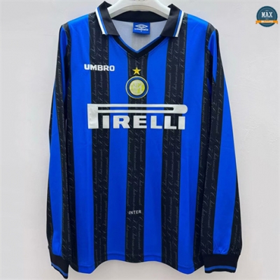 Max Maillot Retro 1997 Inter Milan Domicile Manche Longue