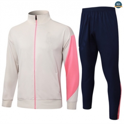 Maxmaillots Veste Survetement Enfant Barcelone 2025/26 Jaune/Bleu/Rose Pas Cher