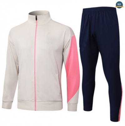 Maxmaillots Veste Survetement Enfant Barcelone 2025/26 Jaune/Bleu/Rose Pas Cher