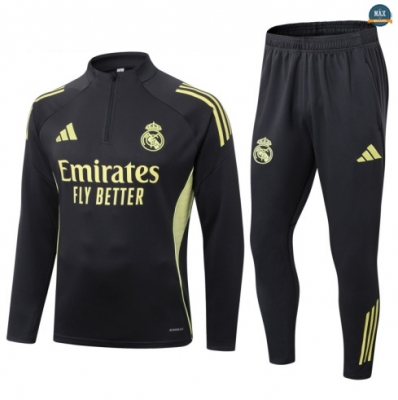 Maxmaillots Survetement Enfant Real Madrid 2025/26 Noir/Jaune discout