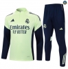 Maxmaillots Survetement Enfant Real Madrid 2025/26 Vert/Bleu Marine Pas Cher