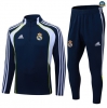 Maxmaillots Survetement Real Madrid 2025/26 Bleu Marine/Blanc/Vert Pas Cher