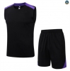 Maxmaillots Training Barcelone Ensemble Short Débardeur 2025/26 Noir/Violet Pas Cher