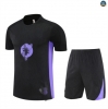 Maxmaillots Training Barcelone Enfant + Short 2025/26 Noir/Violet Pas Chere