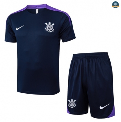 Maxmaillots Training Corinthiens + Short 2025/26 Bleu Marine/Violet Pas chèr