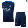 Maxmaillots Training PSG Ensemble Short Débardeur 2025/26 Bleu Marine/Bleu discout