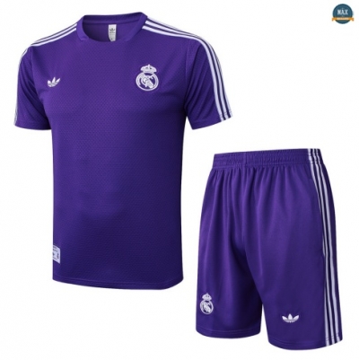 Maxmaillots Training Real Madrid + Short 2025/26 violet/Blanc Pas Cher