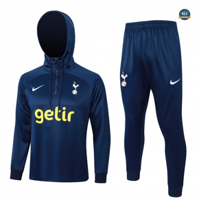 Marque Max Survetement Enfant à capuche Tottenham Hotspur 2024/25 bleu royal pas cher fiable