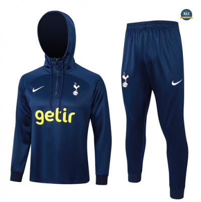 Marque Max Survetement Enfant à capuche Tottenham Hotspur 2024/25 bleu royal pas cher fiable