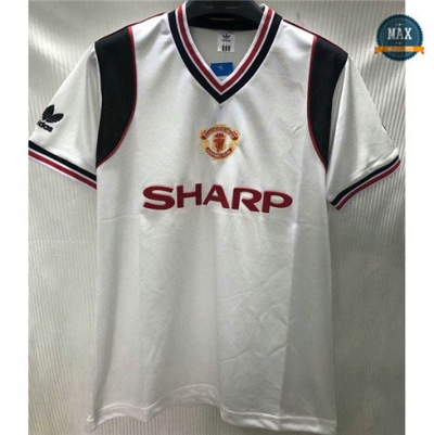 Max Maillot Classic Manchester United 1985 Exterieur Blanc