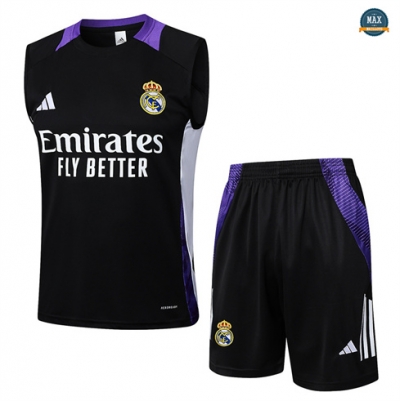 Achetés Max Maillot Training Real Madrid Ensemble Short Débardeur Homme 2024/25 noir