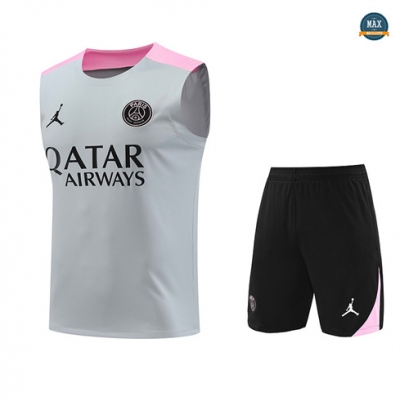 Grossiste Max Maillot Training Paris Paris Saint Germain Ensemble Short Débardeur 2024/25 abricot