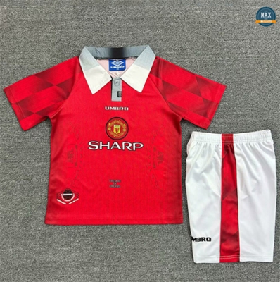 Max Maillots Retro 1996-97 Manchester United Enfant Domicile