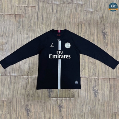 Max Maillot Retro 2018-19 Paris Saint Germain Manche Longue Noir