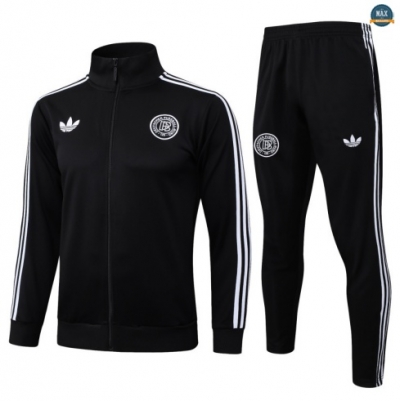 Maxmaillots Veste Survetement Enfant Allemagne 2025/26 Noir Pas Chere