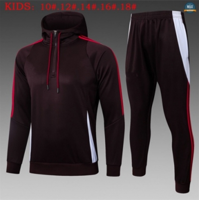 Maxmaillots Sweatshirt à capuche Enfant Bayern Munich 2025/26 Rouge/brun/Blanc Pas Cher