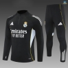 Maxmaillots Survetement Enfant Real Madrid 2025/26 Noir/Blanc/Jaune Grossiste