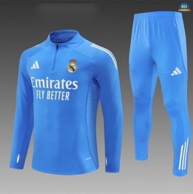 Maxmaillots Survetement Enfant Real Madrid 2025/26 Bleu Clair personnalisé