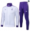 Maxmaillots Veste Survetement Enfant Real Madrid 2025/26 Violet/Blanc personnalisé