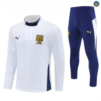 Maxmaillots Survetement Portugal 2025/26 Blanc/Bleu Pas Cher