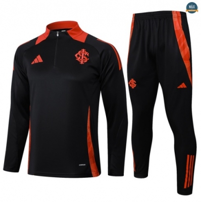 Maxmaillots Survetement SC Internacional 2025/26 Noir/Rouge Pas Cher