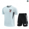 Maxmaillots Training Japon + Short 2025/26 Gris/Noir Pas Cher