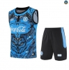 Maxmaillots Training Naples Ensemble Short Débardeur 2025/26 Bleu/Noir Pas Chere