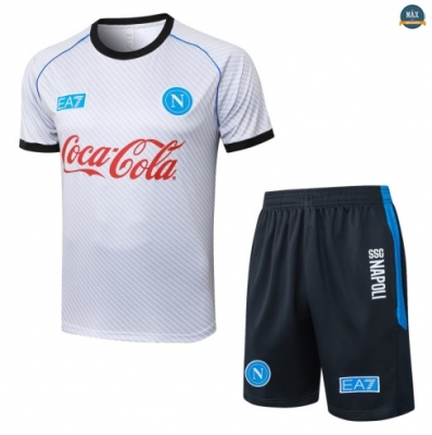 Maxmaillots Training Naples + Short 2025/26 Gris Pas chèr