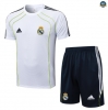 Maxmaillots Training Real Madrid + Short 2025/26 Blanc/Bleu/Vert discout