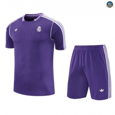 Maxmaillots Training Real Madrid + Short 2025/26 violet/Blanc discout