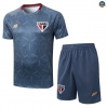 Maxmaillots Training Sao Paulo + Short 2025/26 Gris Pas chèr