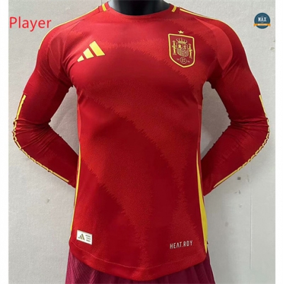 Marque Max Maillot Player Version 2024/25 Espagne Domicile Manche Longue pas cher fiable