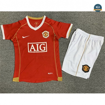 Max Maillot Retro 2006-07 Manchester United Enfant Domicile