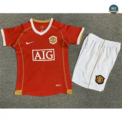 Max Maillot Retro 2006-07 Manchester United Enfant Domicile