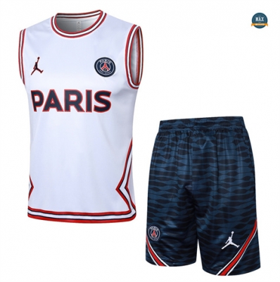 Créer Max Maillot Paris Saint Germain Debardeur 2024/25 Training Blanc pas cher fiable