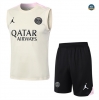Nouveau Maillot Training Paris Saint Germain Ensemble Short Debardeur 2024/25 Jaune