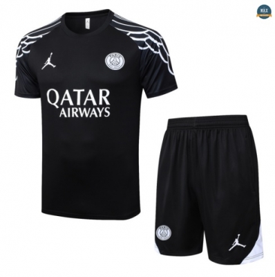 Acheter Max Maillot Training Foot Paris Saint Germain + Short 2025/26 Noir/Blanc