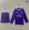 Max Maillot Rétro 2016-17 Real Madrid Enfant Exterieur Manche Longue