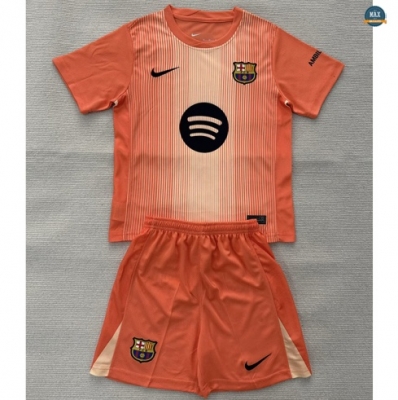 Max Maillot Barcelone Enfant Gardien De But Orange 2025/26