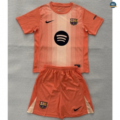 Max Maillot Barcelone Enfant Gardien De But Orange 2025/26