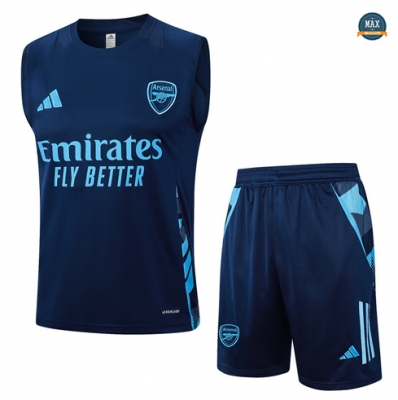 Prix Max Maillot Training Arsenal Ensemble Short Débardeur 2024/25 Bleu marine
