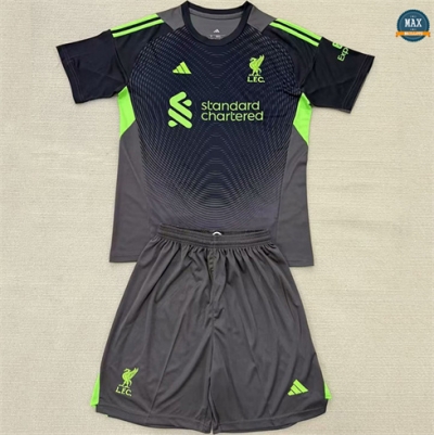 Max Maillot Liverpool Enfant Gardien De But Noir 2025/26