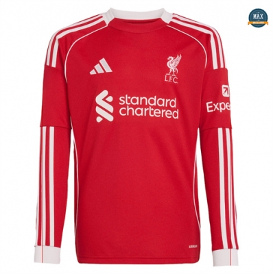 Maillot Foot Liverpool Domicile Manche Longue 2025/26