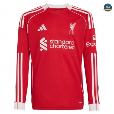 Maillot Foot Liverpool Domicile Manche Longue 2025/26