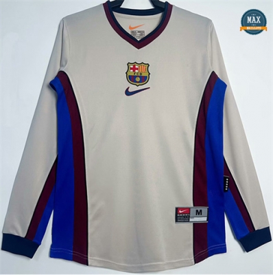 Max Maillot Retro 1998-99 Barcelone Exterieur Manche Longue